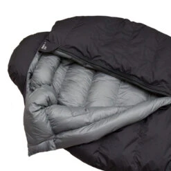 Ray Mears 3-Season Down Sleeping Bag - Black Bear -Outdoor Survival Club Black Opening