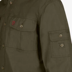 Fjallraven Singi Trekking Shirt - Dark Olive -Outdoor Survival Club Fjallraven Singi Trekking2